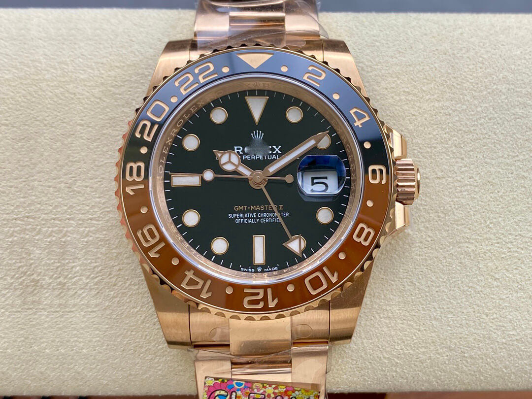 GMT MASTER II M126715CHNR-0001 CLEAN FACTORY GOLD STRAP